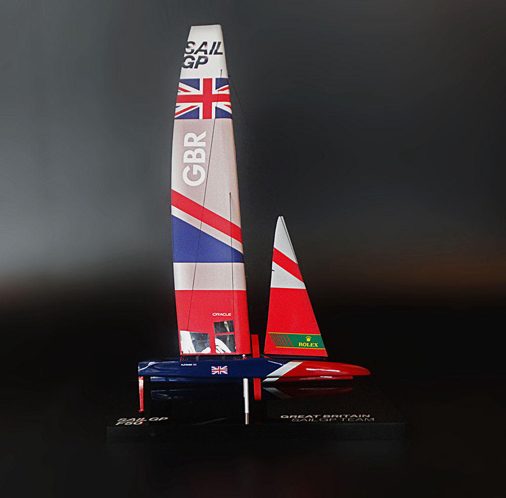 SailGP F50 Great Britain replica desk model