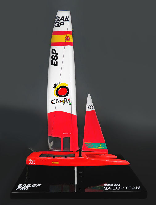 SailGP F50 Spain replica desk model