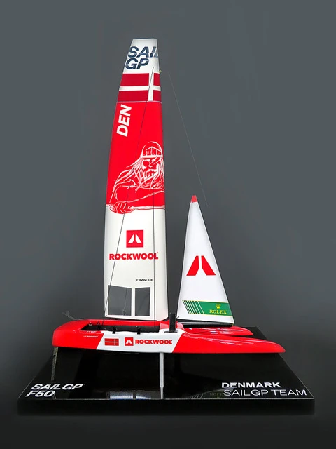 SailGP F50 Denmark replica desk model
